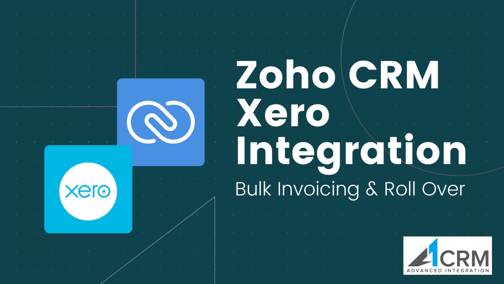 Zoho Xero CRM integration