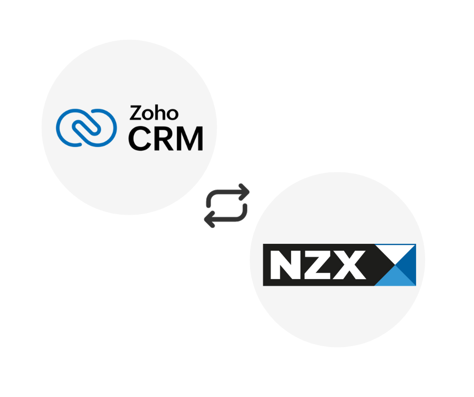 zoho crm and NZX integration